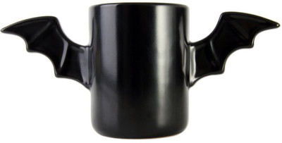 

Shrih Black Stylish Bat Shape Ceramic Mug(380 ml)