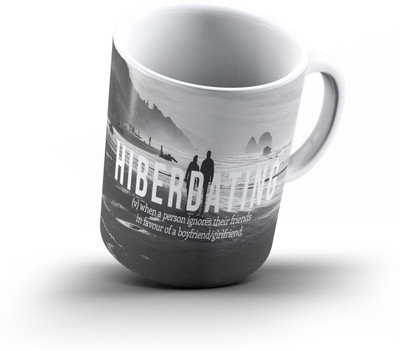 

Ucard Hiberdating Wordplay800 Bone China, Ceramic, Porcelain Mug(325 ml), Multicolor