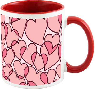 

AllUPrints Love You Janu Red Ceramic Mug(325 ml)