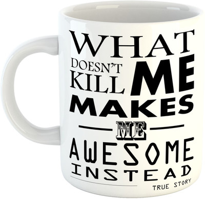 

Deeher Gifts Motivational Quotes design 13 Ceramic Mug(330 ml), Multicolor
