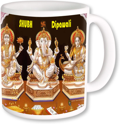 

PhotogiftsIndia Happy Diwali And Deepawali 037 Ceramic Mug(325 ml), Multicolor
