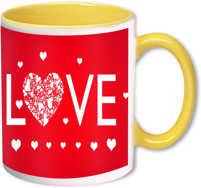 

Heyworlds love you valentine day gifts 0038 Ceramic Mug(325 ml), Multicolor