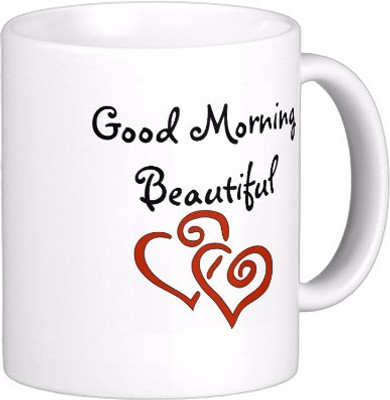 

Exoctic Silver N They Lived Happily Ever After C011 Ceramic Mug(300 ml), Black;red;white
