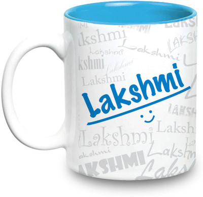 Hot Muggs Me Graffiti - Lakshmi Ceramic Mug(315 ml), Multicolor