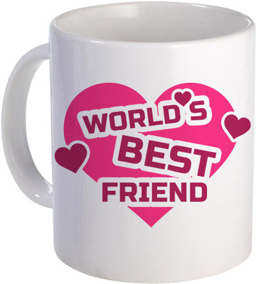 

SKY TRENDS World Best Friend Gift for A Ceramic to Specialy for Valentine Day Design (16) Ceramic Mug(320 ml), White