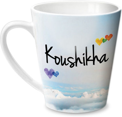

Hot Muggs Simply Love You Koushikha Conical Ceramic Mug(350 ml)