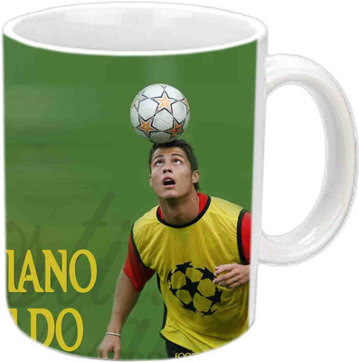 

Raj Laxmi Cristiano Ronaldo White Ceramic Mug(350 ml)