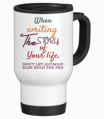 

Tied Ribbons Gifts For Friend Travel Stainless Steel Mug(350 ml), White