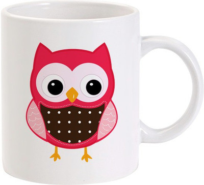 40% OFF on Lolprint pink owl Ceramic Coffee Mug(325 ml) 40% OFF on Lolprint pink owl Ceramic Coffee Mug(325 ml)