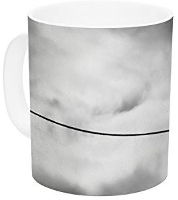 

Kess InHouse InHouse Debbra Obertanec Friendship Black White Ceramic Coffee, 11 oz, Multicolor Ceramic Mug(60 ml)