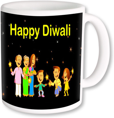 

PhotogiftsIndia Family Celebrating With Happy Diwali Coffee Ceramic Mug(325 ml)
