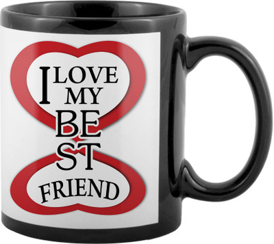 

SKY TRENDS World's Best Gifts For Valentine Girlfriend Boyfriend Friend Husband Wife Anniversary & Birthday Design Code 154 Ceramic Mug(325 ml), Black