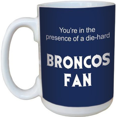 

Tree-Free Greetings Greetings lm44116 Broncos Football Fan Ceramic with Full-Sized Handle, 15-Ounce Ceramic Mug(60 ml), Multicolor