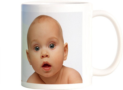 

Rangeele Inkers Cute Baby Watching Ceramic Mug(300 ml), Multicolor
