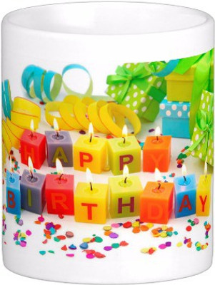 

Exoctic Silver Happy Birthday To You : B'day 011 Ceramic Mug(300 ml), Multicolor
