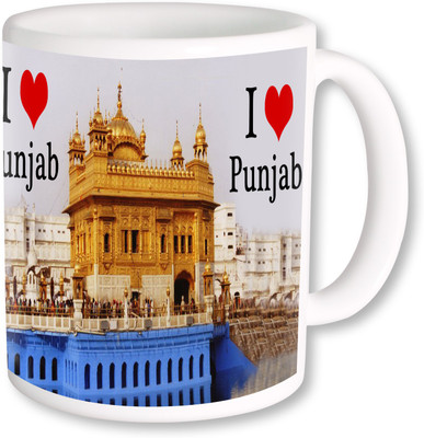 

PhotogiftsIndia I Love Punjab With Amritsar 02 Ceramic Mug(325 ml), Multicolor