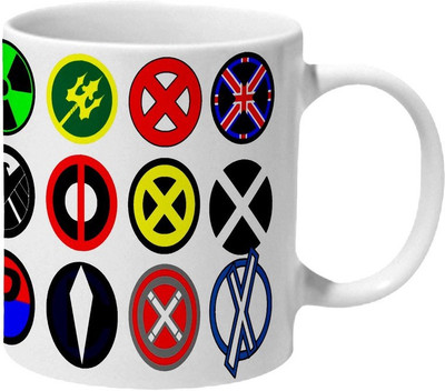 

Mooch Wale Dc Superhero Logo Ceramic Mug(325 ml), Multicolor