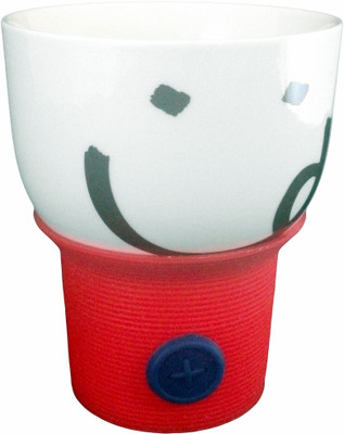 

GeekGoodies Button Ceramic Red Ceramic Mug(260 ml)