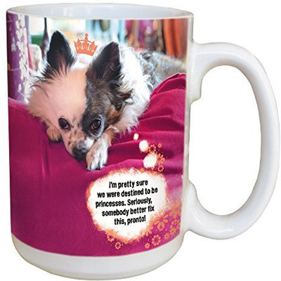 

Tree-Free Greetings Greetings 46159 Angi and Silas Royally Awesome Ceramic with Full-Sized Handle, 15-Ounce Ceramic Mug(60 ml), Multicolor
