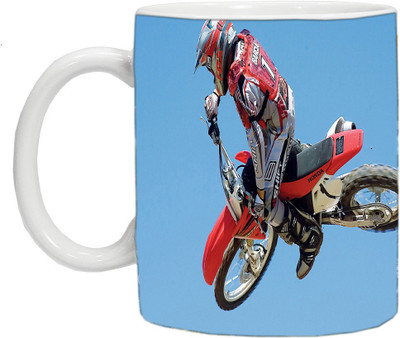 

mahis fashion bike 76 Ceramic Mug(250 ml), Multicolor