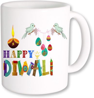 

PhotogiftsIndia Happy Diwali 012 Ceramic Mug(325 ml), Multicolor