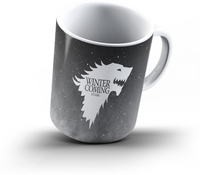 

Ucard Winter Is Coming Game Of Thrones888 Bone China, Ceramic, Porcelain Mug(325 ml), Multicolor