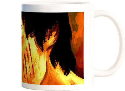 

Rangeele Inkers Bruce Lee Enter the Dragon painting Ceramic Mug(300 ml), Multicolor