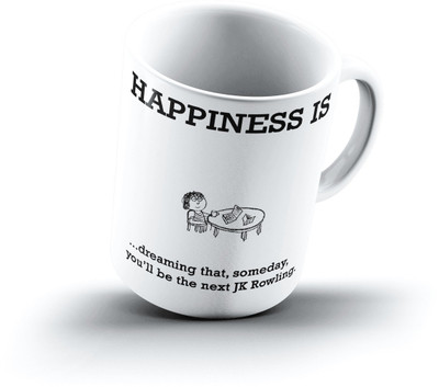 

Ucard Happiness Is1808 Bone China, Ceramic, Porcelain Mug(325 ml)