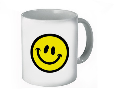 

My Bestow Smile Logo White Plain Coffee Ceramic Mug(320 ml), Multicolor