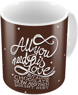 

Home India Brown Designer Romantic Print Coffees Pair 751 Ceramic Mug(300 ml, Pack of 2)