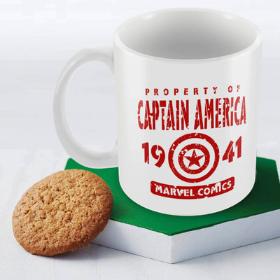 

Marvel Captain America 1941 Officially Licensed Ceramic Mug(350 ml), Multicolor