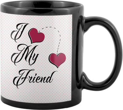 

SKY TRENDS World's Best Gifts For Valentine Girlfriend Boyfriend Friend Husband Wife Anniversary & Birthday Design Code 079 Ceramic Mug(325 ml), Black
