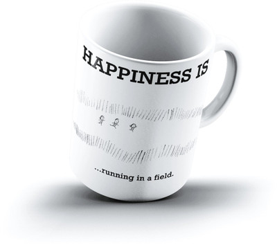 

Ucard Happiness Is1835 Bone China, Ceramic, Porcelain Mug(325 ml), Multicolor