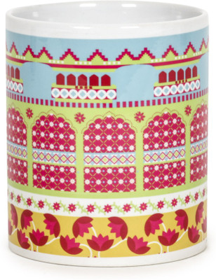 

Chumbak Palace Windows Ceramic Mug(300 ml), Multicolor