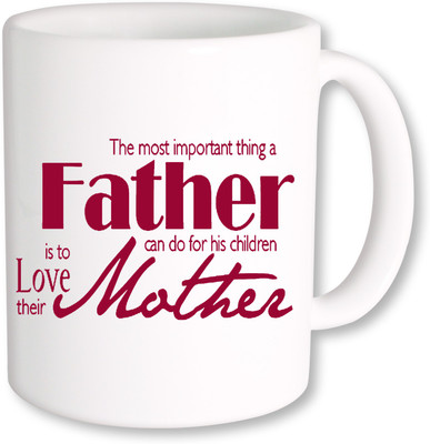 

PhotogiftsIndia father and mother love Ceramic Mug(325 ml), Multicolor
