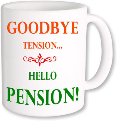 

PhotogiftsIndia Tension Pension Coffee Ceramic Mug(350 ml), Multicolor