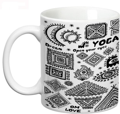 

Prithish Yoga. Open Your Eyes Ceramic Mug(330 ml), Multicolor