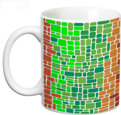 

Prithish Abstract Design 40 Ceramic Mug(330 ml), Multicolor