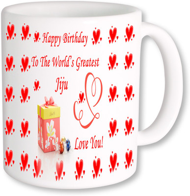 

PhotogiftsIndia Worlds Greatest Jiju 001 Coffee Ceramic Mug(350 ml), Multicolor