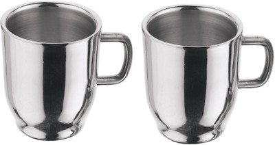 14% OFF on King International Coffee Double Wall 125ml Stainless Steel Mug(Pack of 2) 14% OFF on King International Coffee Double Wall 125ml Stainless Steel Mug(Pack of 2)