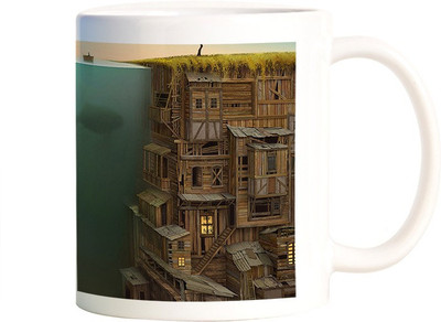 

Rangeele Inkers Fantasy World Ceramic Mug(300 ml), Multicolor