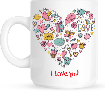 

HuppmeGift I Love You12 White Ceramic Mug(350 ml)