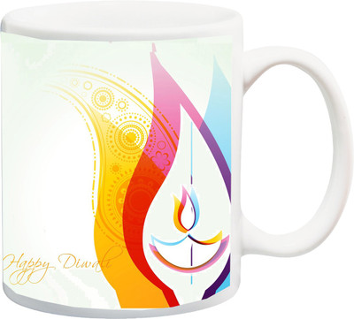 

ME&YOU Diwali Best Wishes;Say No to Crackers This Diwali Ceramic Mug(325 ml), Multicolor