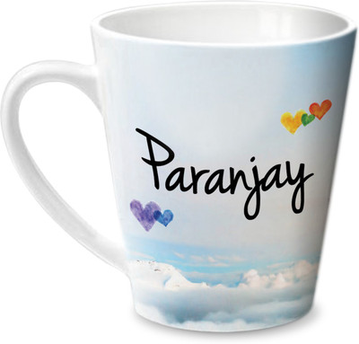 

Hot Muggs Simply Love You Paranjay Conical Ceramic Mug(350 ml)