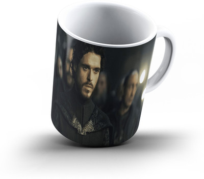 

Ucard Rob Stark Game Of Thrones895 Bone China, Ceramic, Porcelain Mug(325 ml), Multicolor