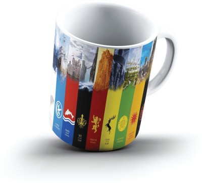 

Ucard Game Of Thrones Sigils1060 Bone China, Ceramic, Porcelain Mug(325 ml), Multicolor