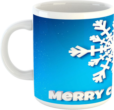 

Deeher Gifts Merry Christmas Design51 Ceramic Mug(330 ml), Multicolor