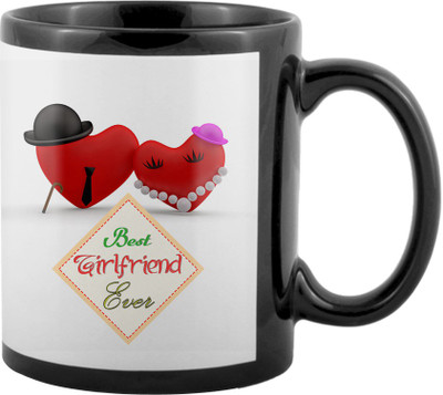 

SKY TRENDS World's Best Gifts For Valentine Girlfriend Boyfriend Friend Husband Wife Anniversary & Birthday Design Code 107 Ceramic Mug(325 ml), Black