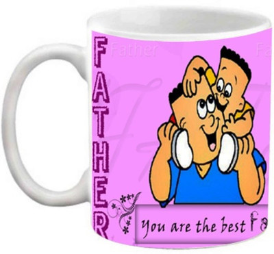 

EFW The Best Father Express Your Love Ceramic Mug(325 ml), White