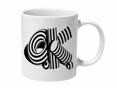 

Mooch Wale Ok White Baground Ceramic Mug(325 ml), Multicolor